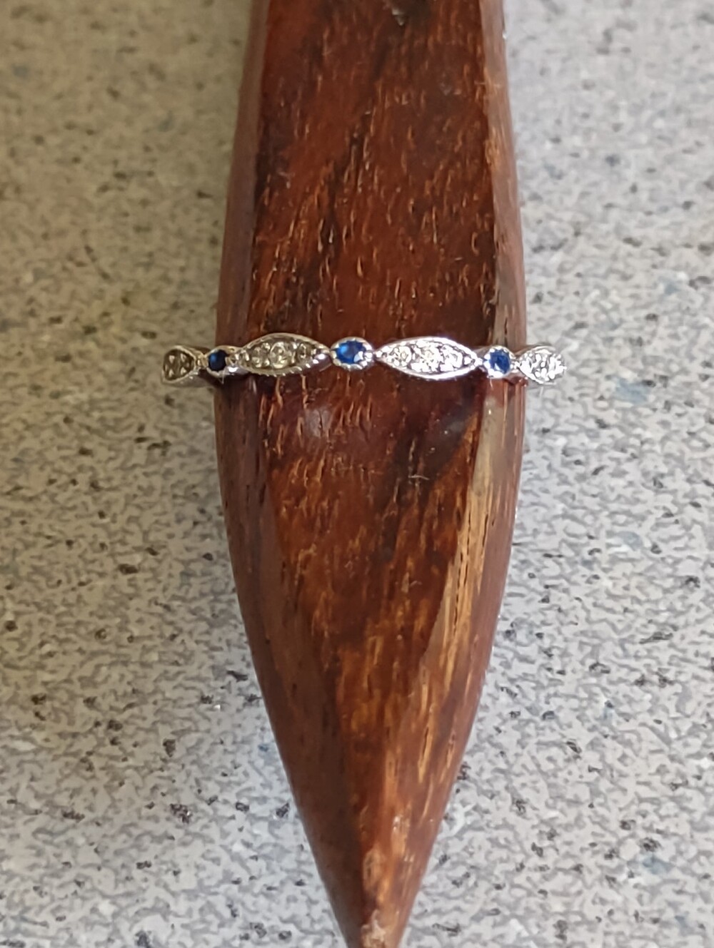 Lab created Sapphire Ring